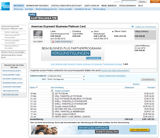 Bildschirmdruck vom AMEX-Online-Konto